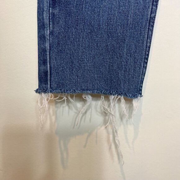 Pacsun Skinny‎ Jeans Size 28 Blue Floral Outseam Raw Hem Womens Denim - Picture 7 of 12